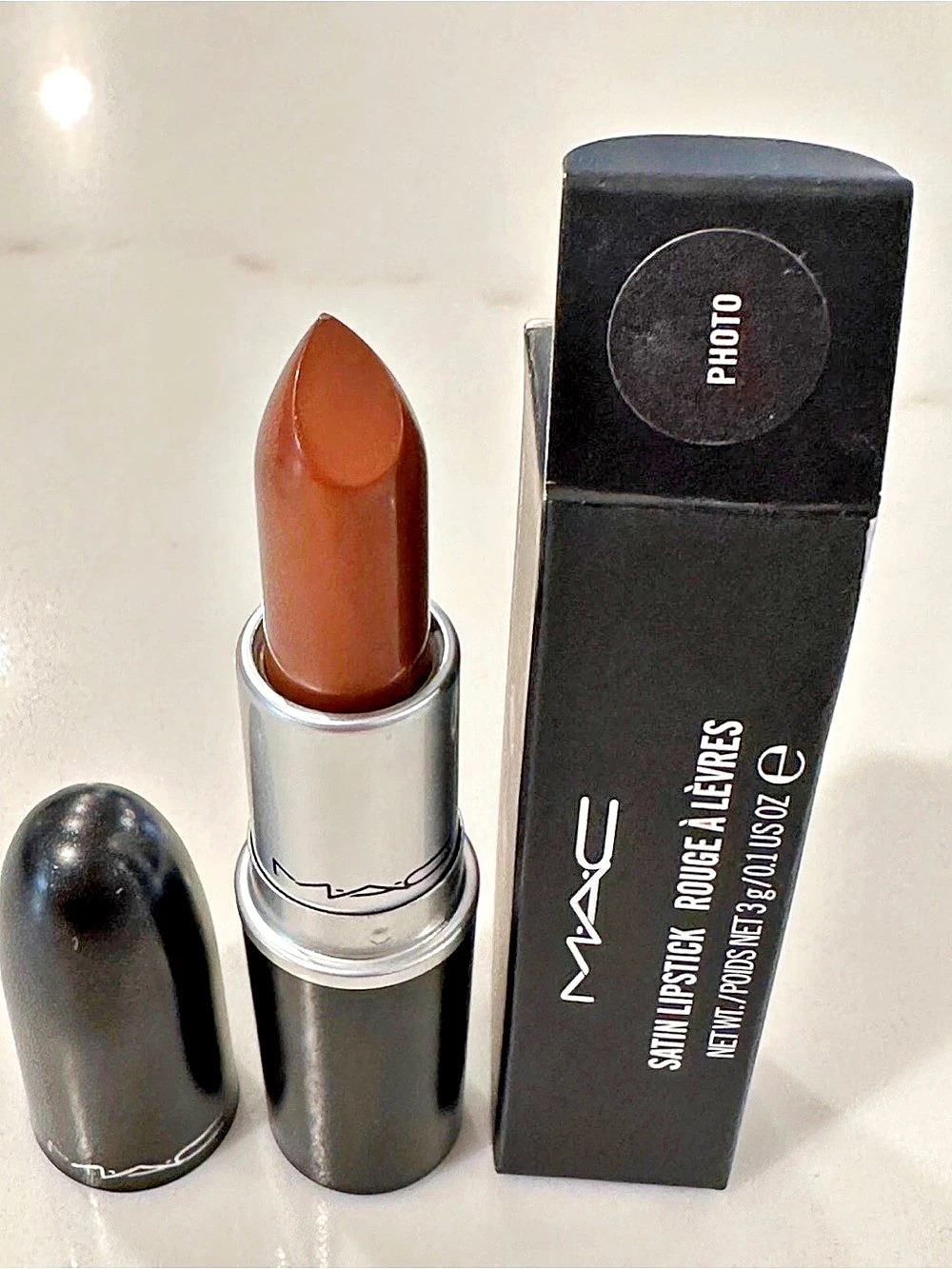 MAC Satin Lipstick Photo A25 Brown
